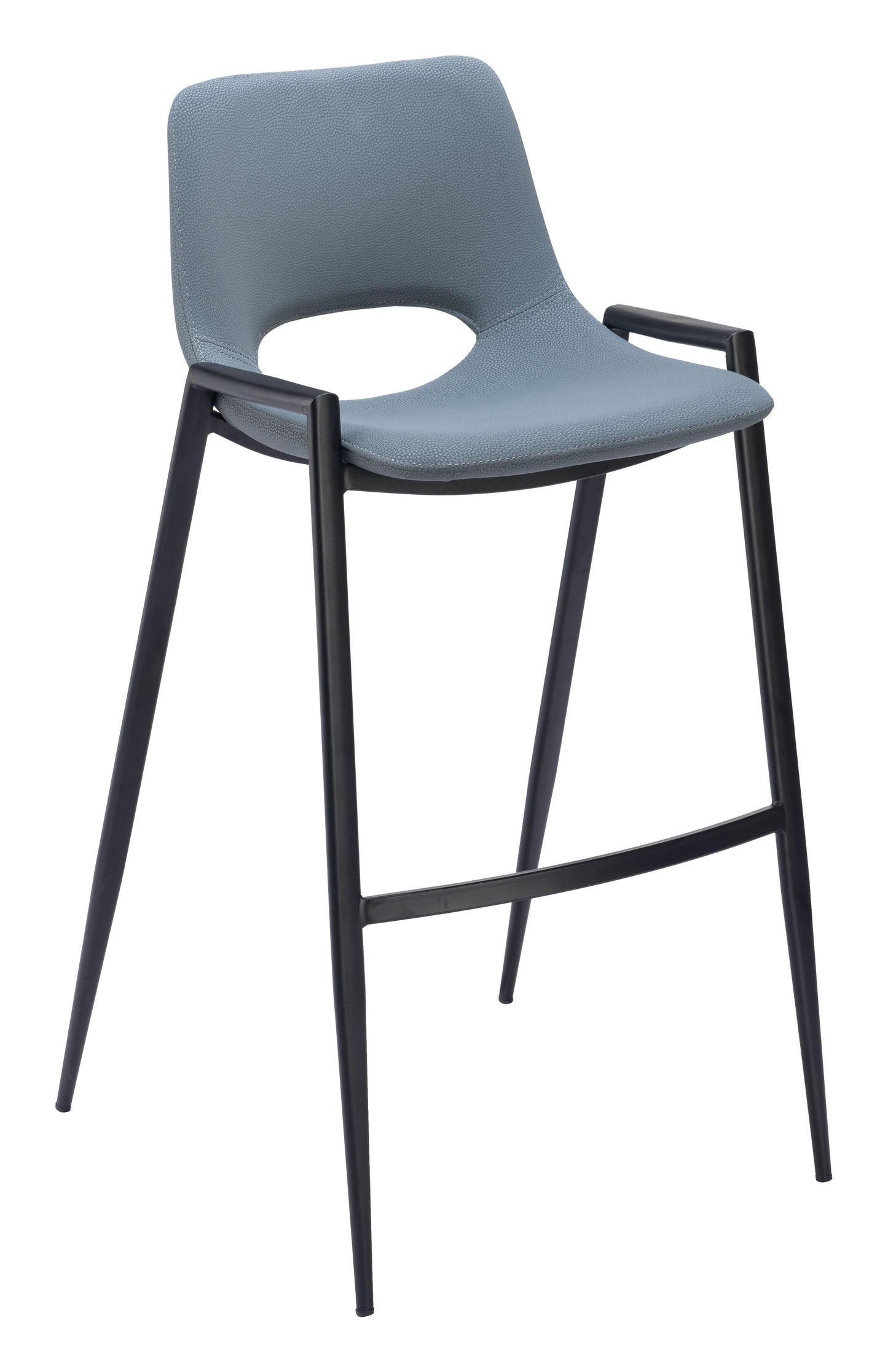 Tabouret de bar Desi (lot de 2) Gris azur