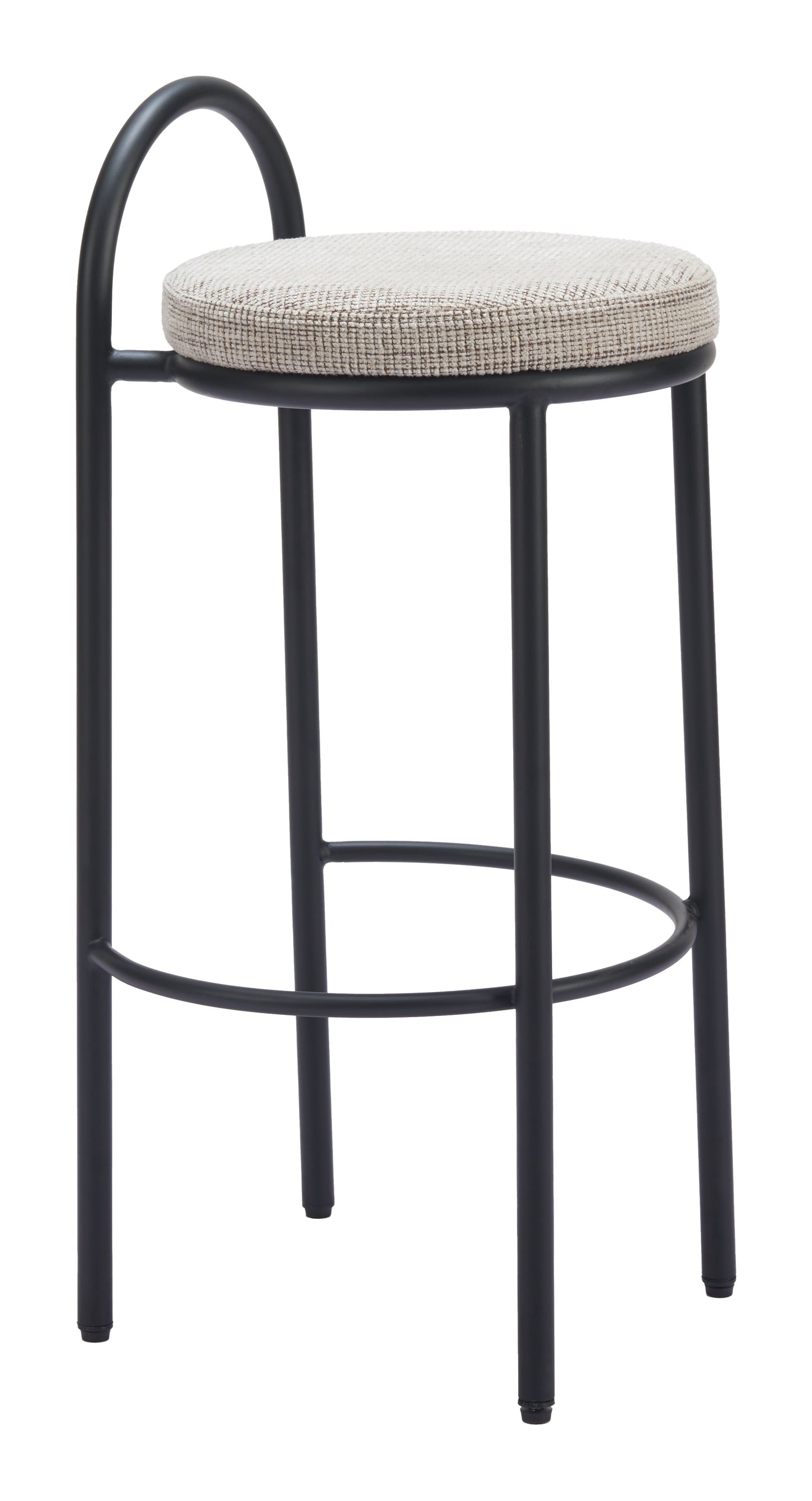 Tabouret de bar en sisal (lot de 2) Tweed beige