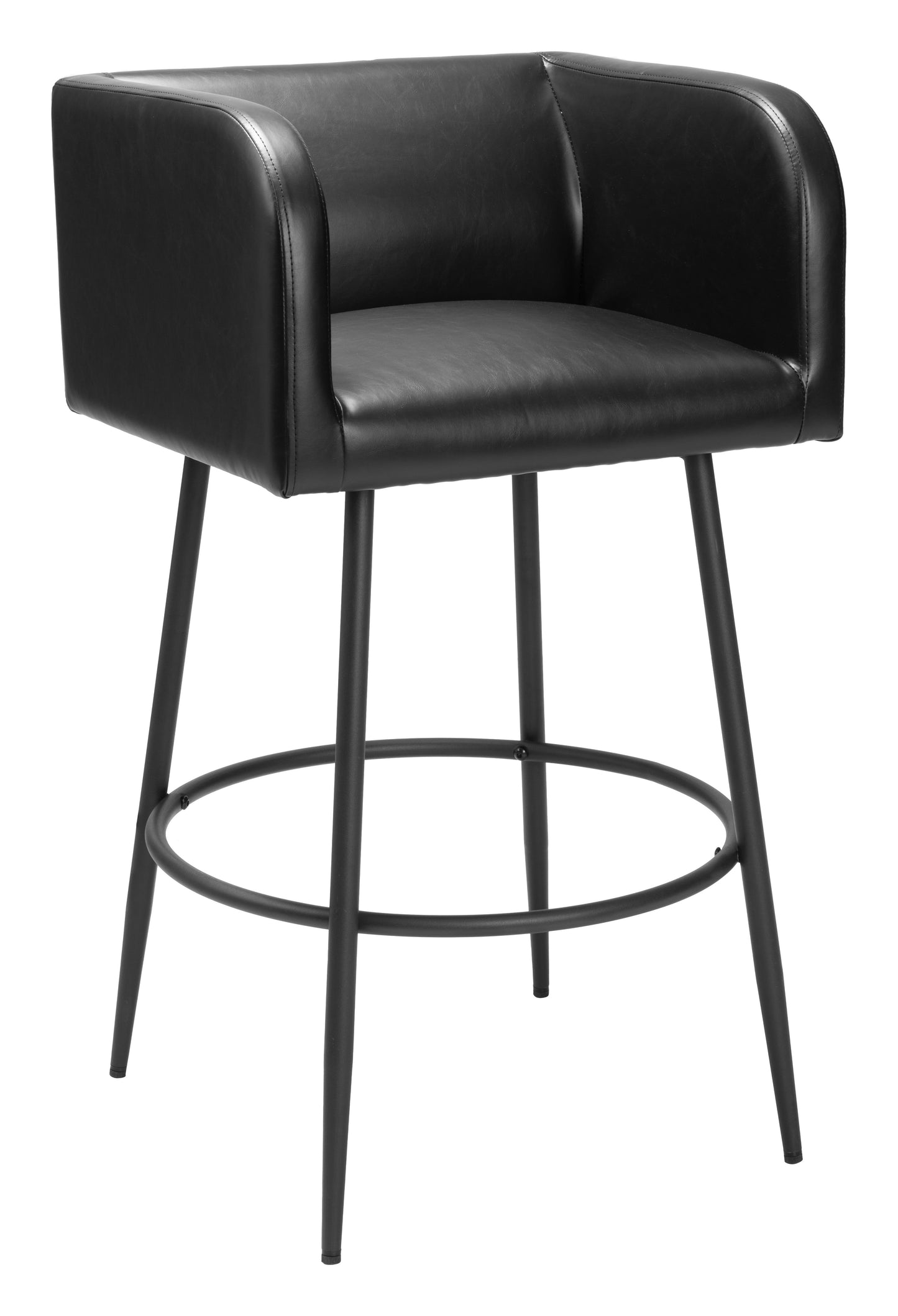 Juego de 2 taburetes de bar negros: calidad superior y diseño elegante para tu hogar.