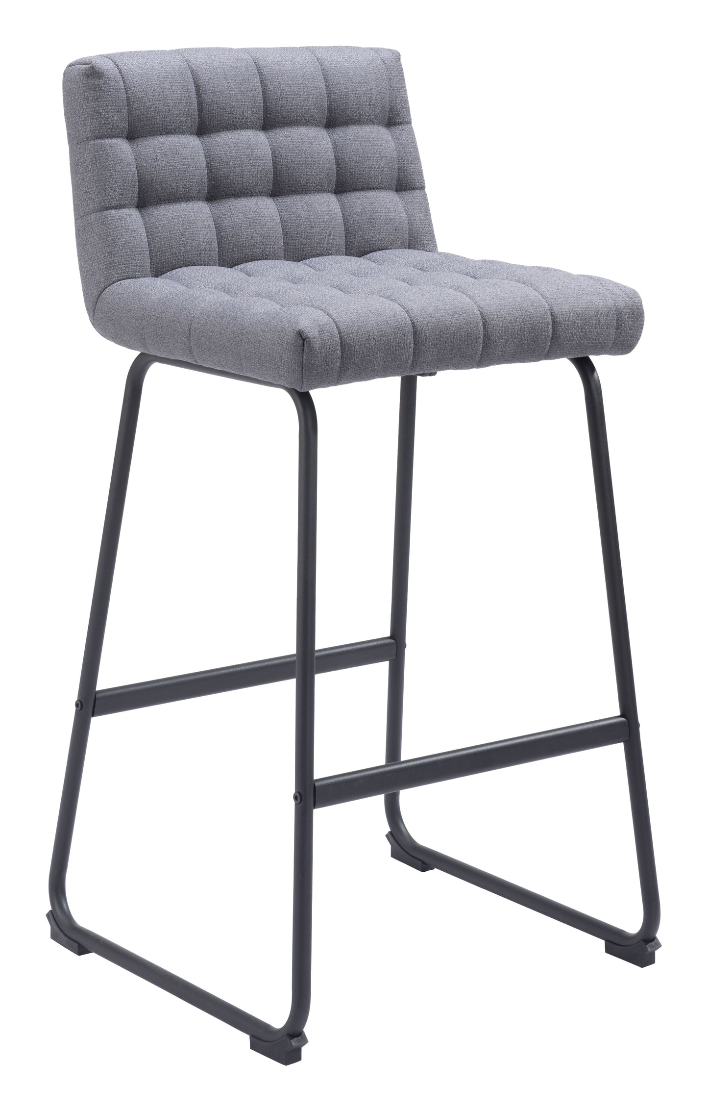 Juego de 2 taburetes de bar en gris: calidad superior y diseño elegante para tu hogar.
