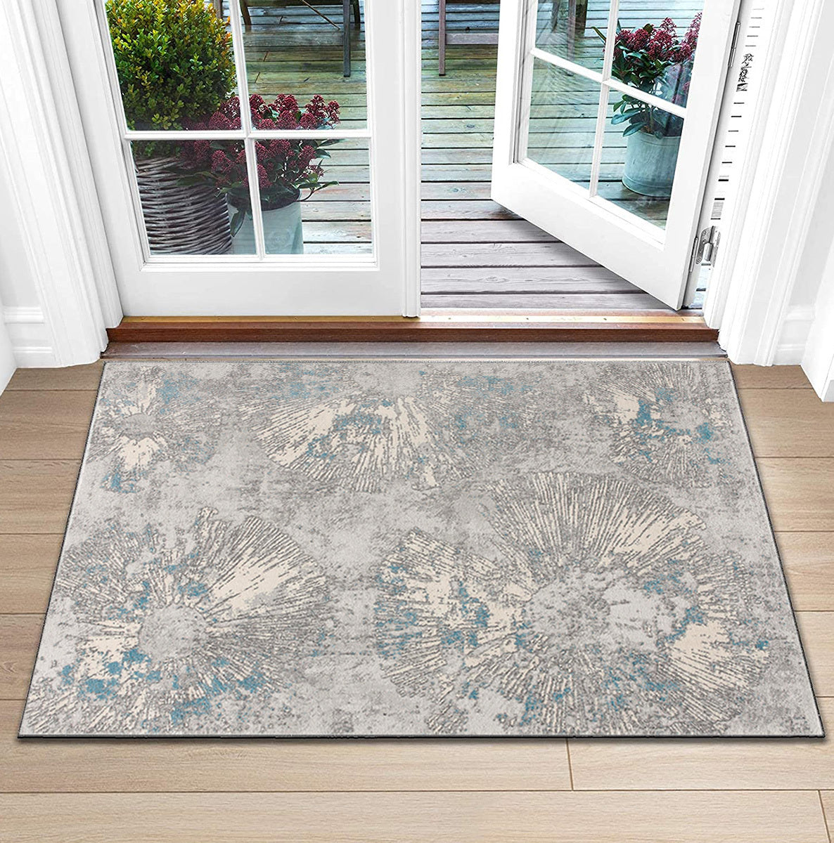 Vogue Coastal Contemporary Blue Rug