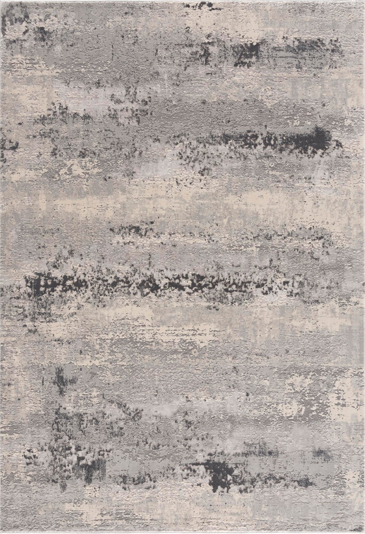 Cendro Abstract Contemporary Grey and Beige Indoor Rug