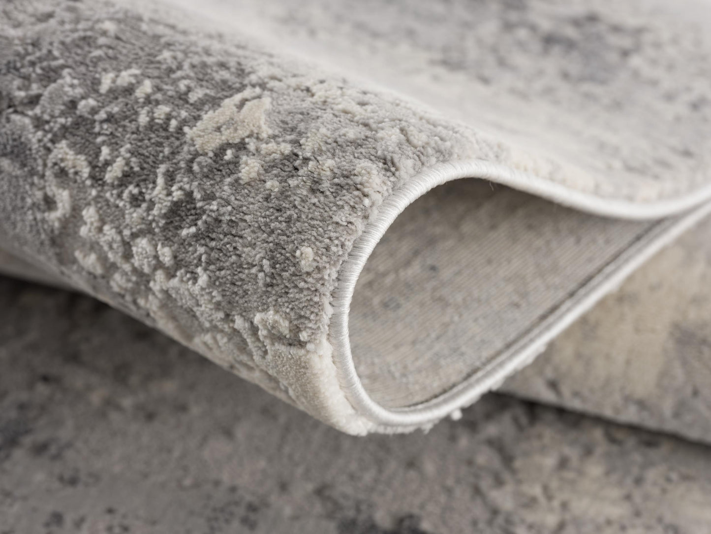 Tapis gris contemporain abstrait Vogue