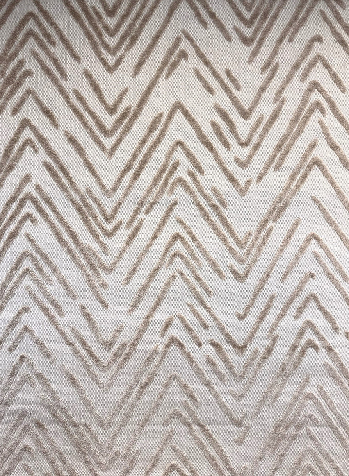 Seren Chevron Contemporary Grey and Beige Indoor Rug