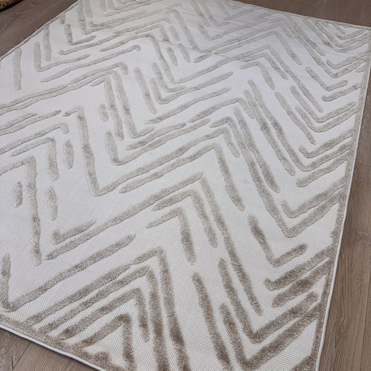 Alfombra Abstract Modern Beige Rug