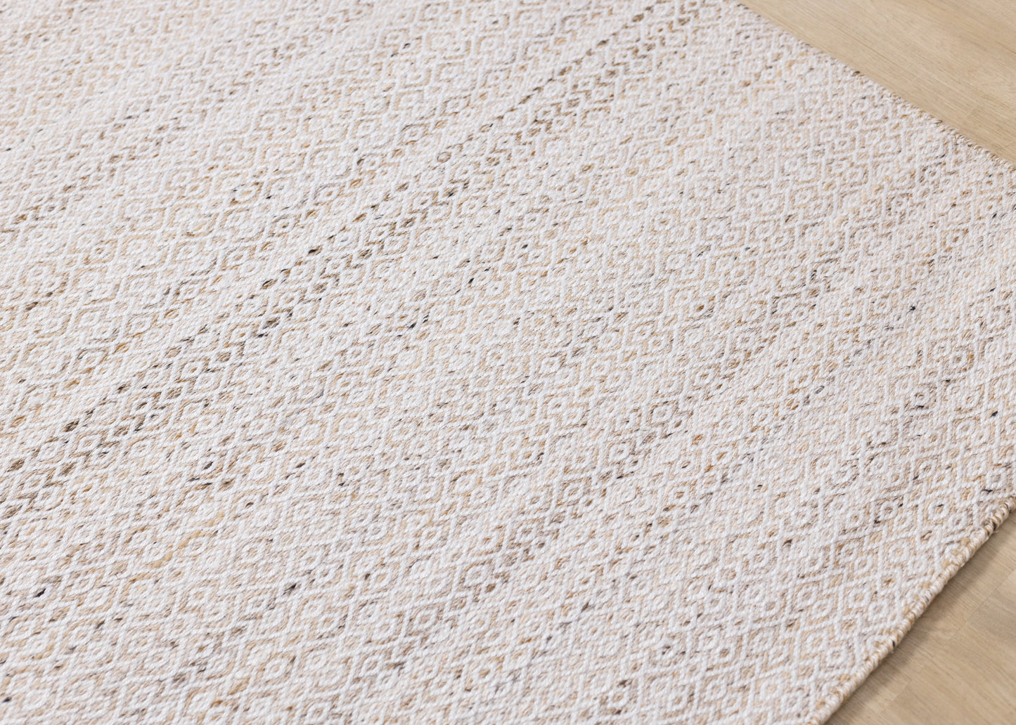 Contemporary Geometric Cream Area Rug