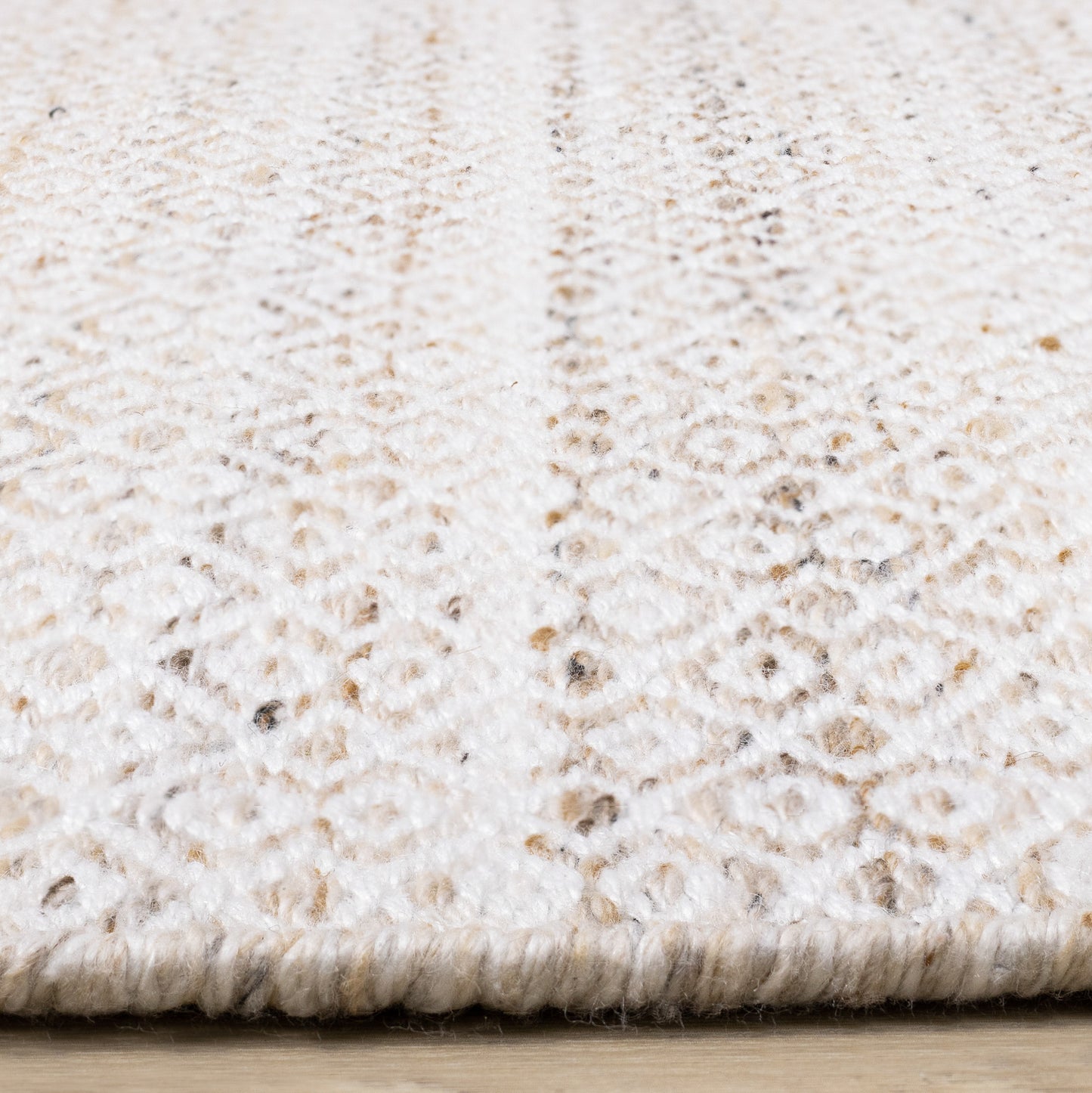 Contemporary Geometric Cream Area Rug
