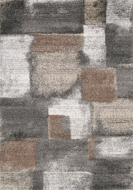 Contemporary Geometric Blue Area Rug