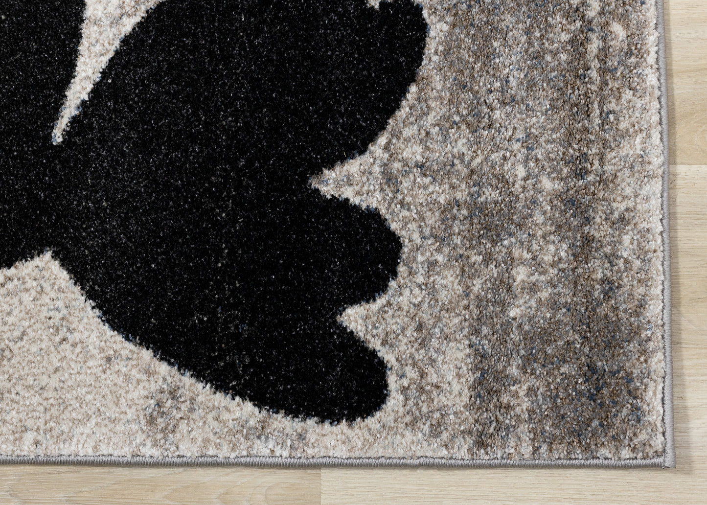 Contemporary Botanical Blue Area Rug