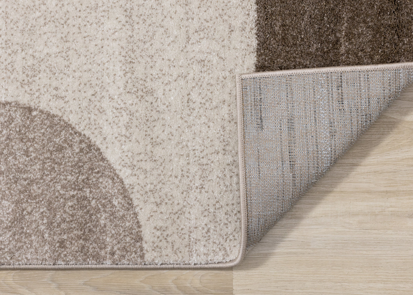 Contemporary Geometric Cream Area Rug