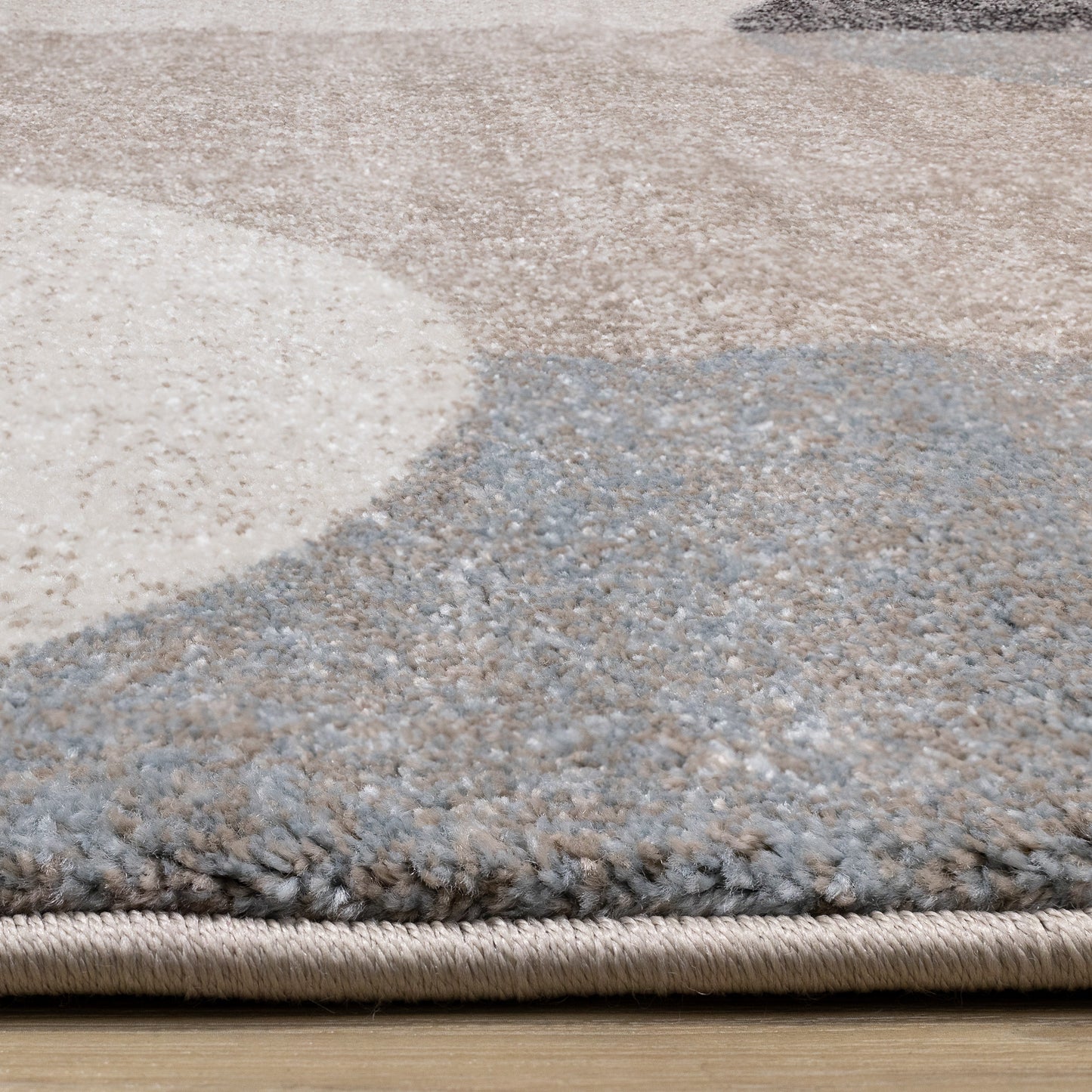 Contemporary Geometric Cream Area Rug