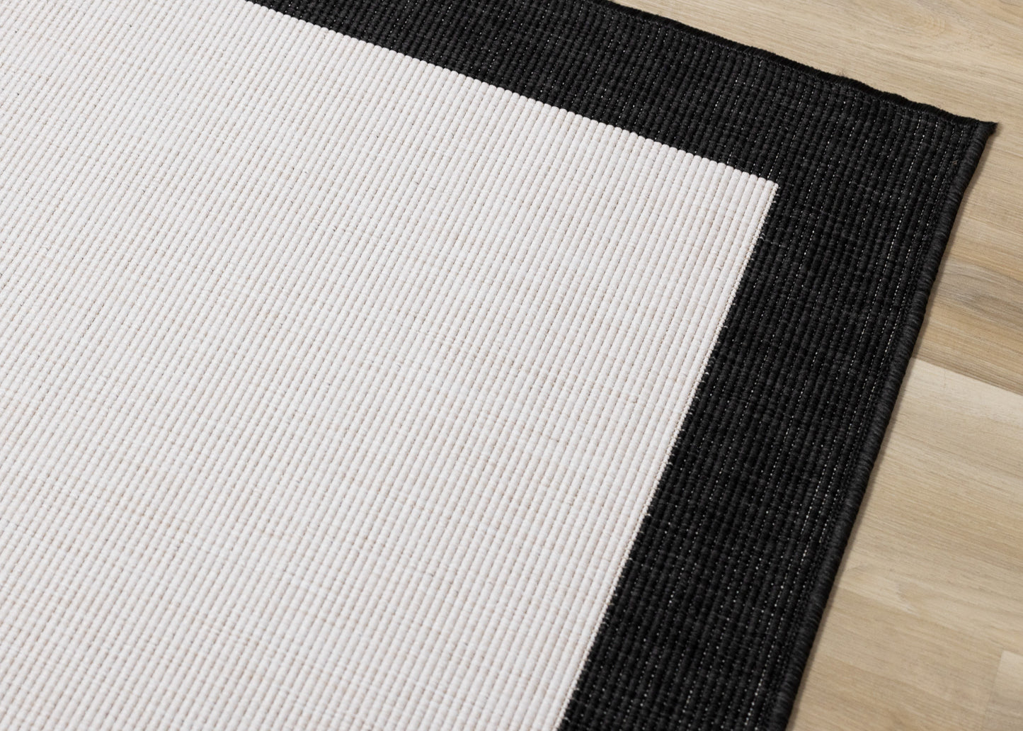 Contemporary Border Black Area Rug