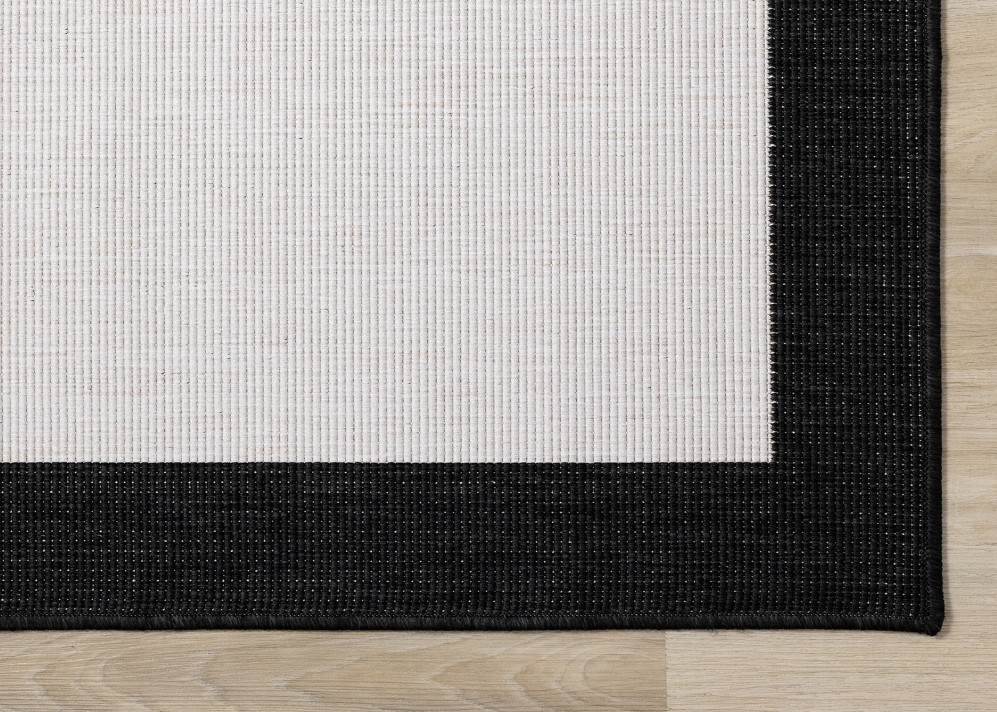 Contemporary Border Black Area Rug
