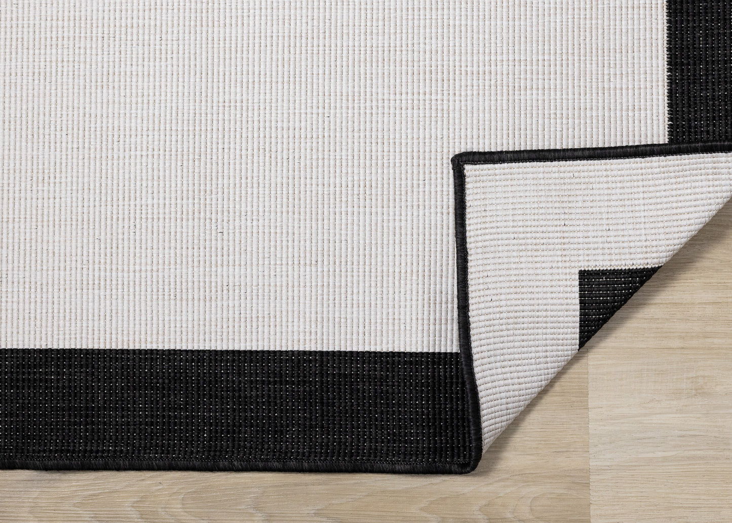 Contemporary Border Black Area Rug