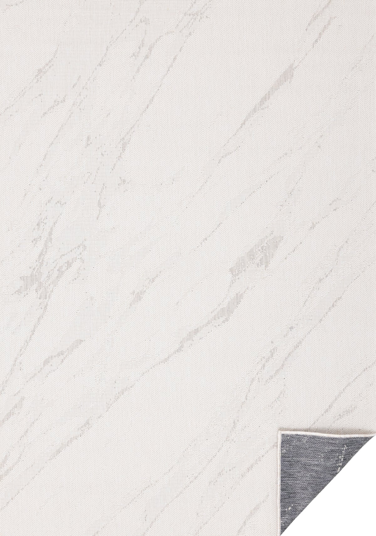 Salem Organic Contemporary White and Grey Indoor Rug