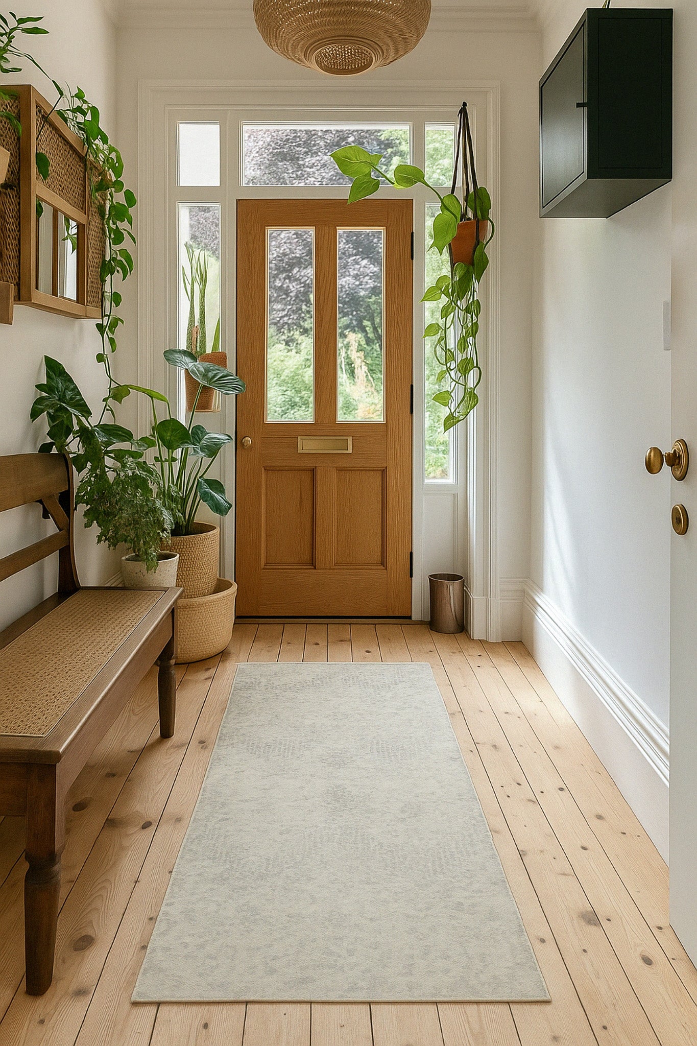 Alfombra contemporánea abstracta beige Havana