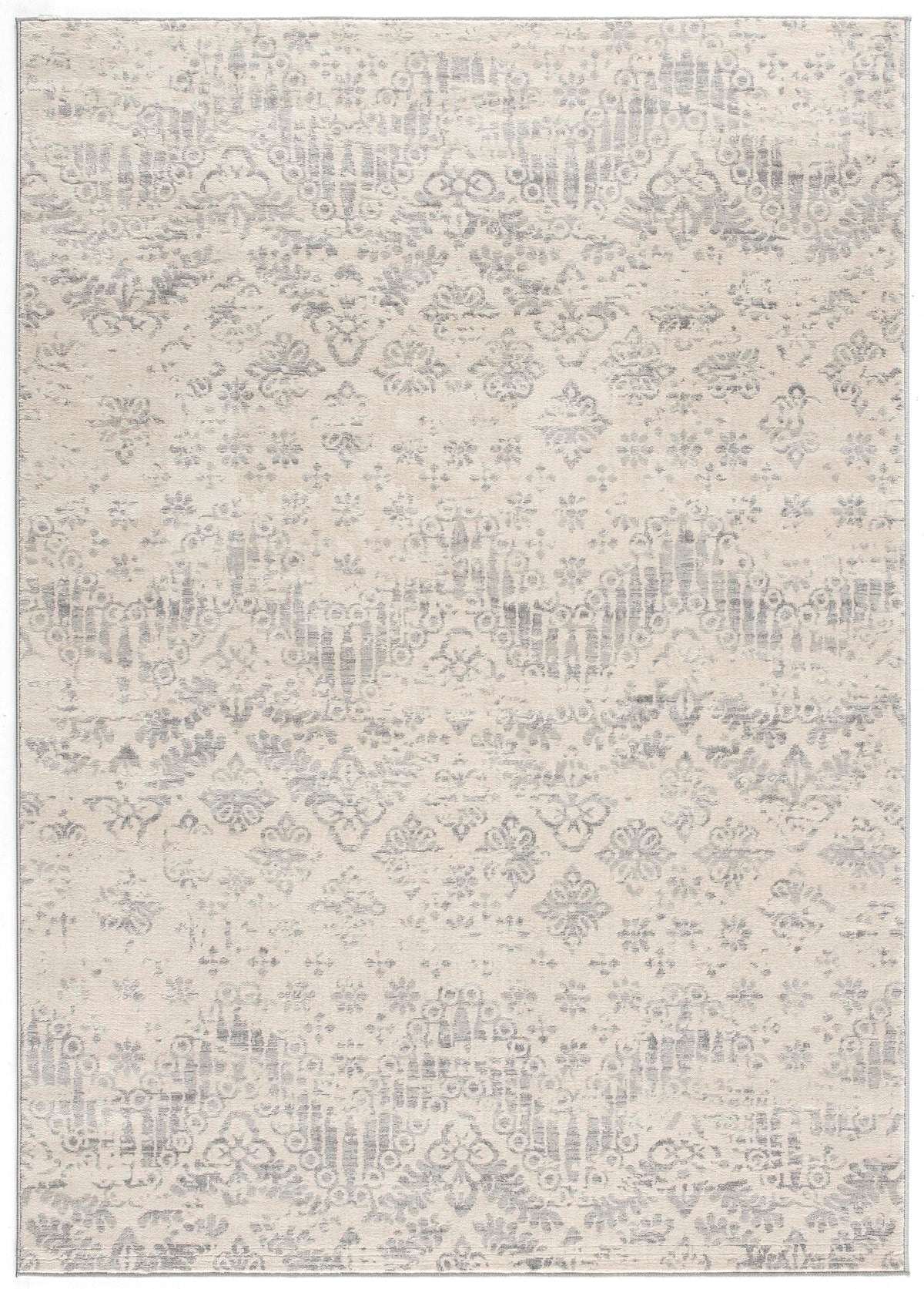 Alfombra de interior tradicional Liora Damask gris