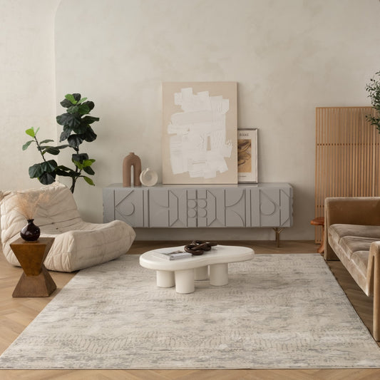 Havana Abstract Contemporary Beige Rug
