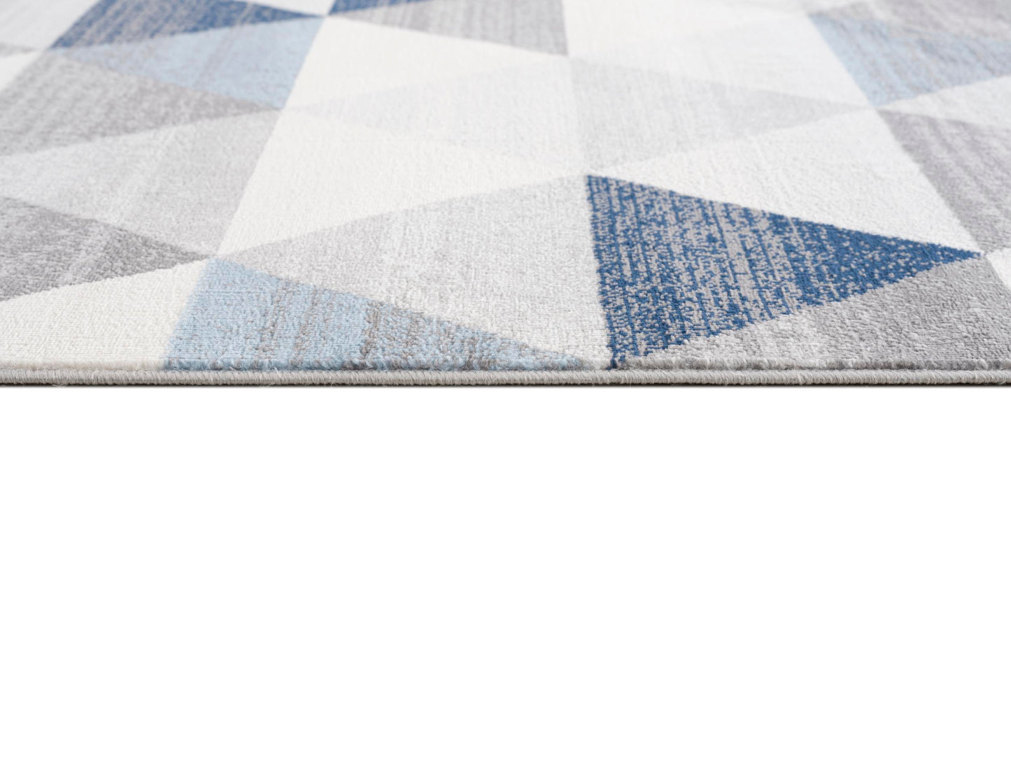 Eldin Geometric Contemporary Blue Indoor Rug