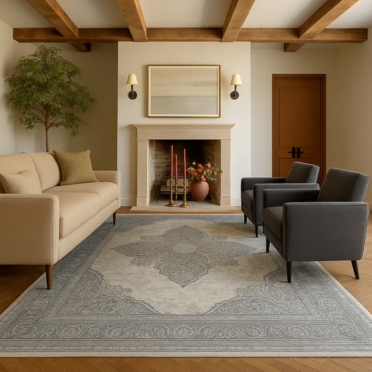 Havana Moroccan South-Western Grey Rug