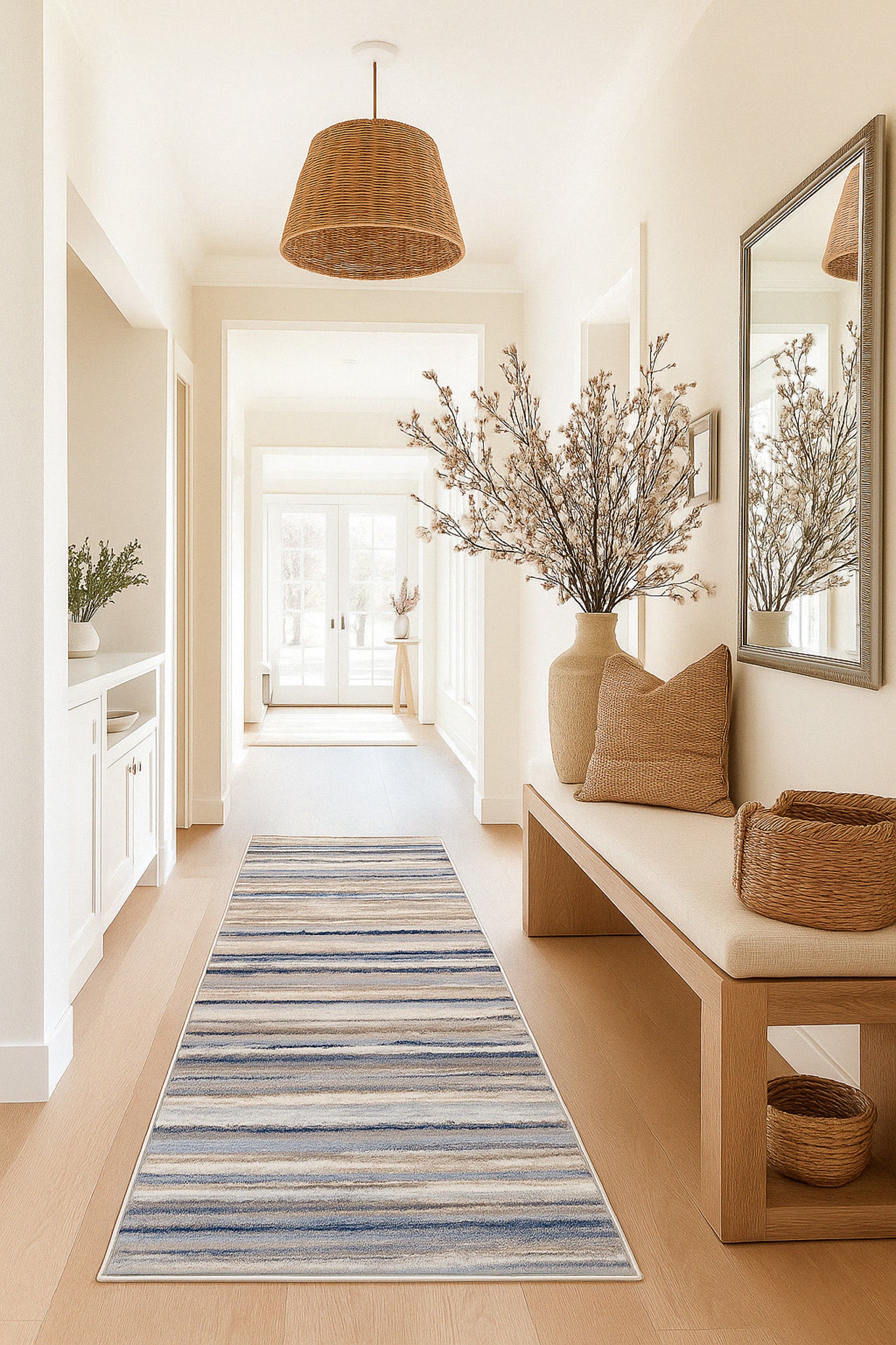 Havana Scandinavian Contemporary Blue Rug