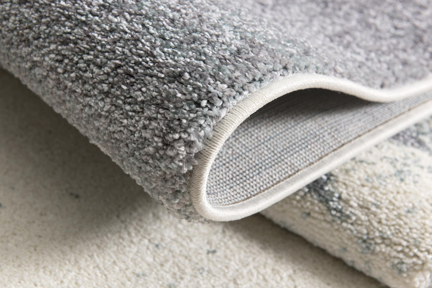 Alfombra azul contemporánea escandinava Nova