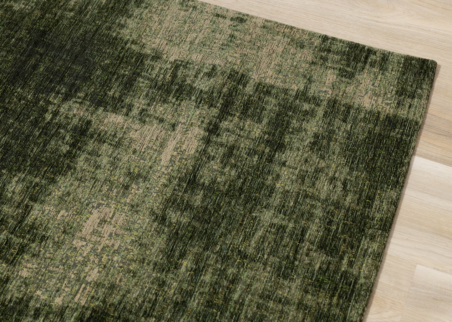 Modern Organic Green Area Rug