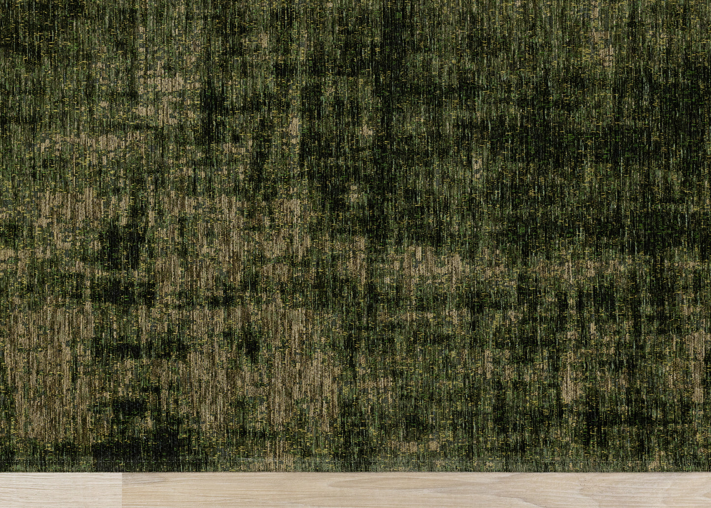 Modern Organic Green Area Rug