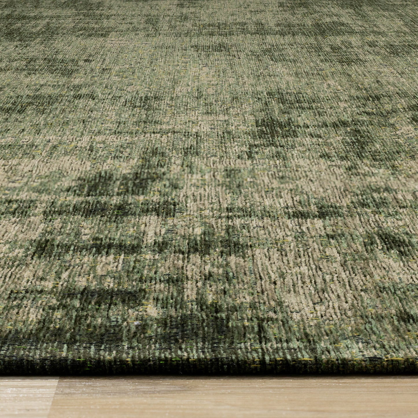 Modern Organic Green Area Rug