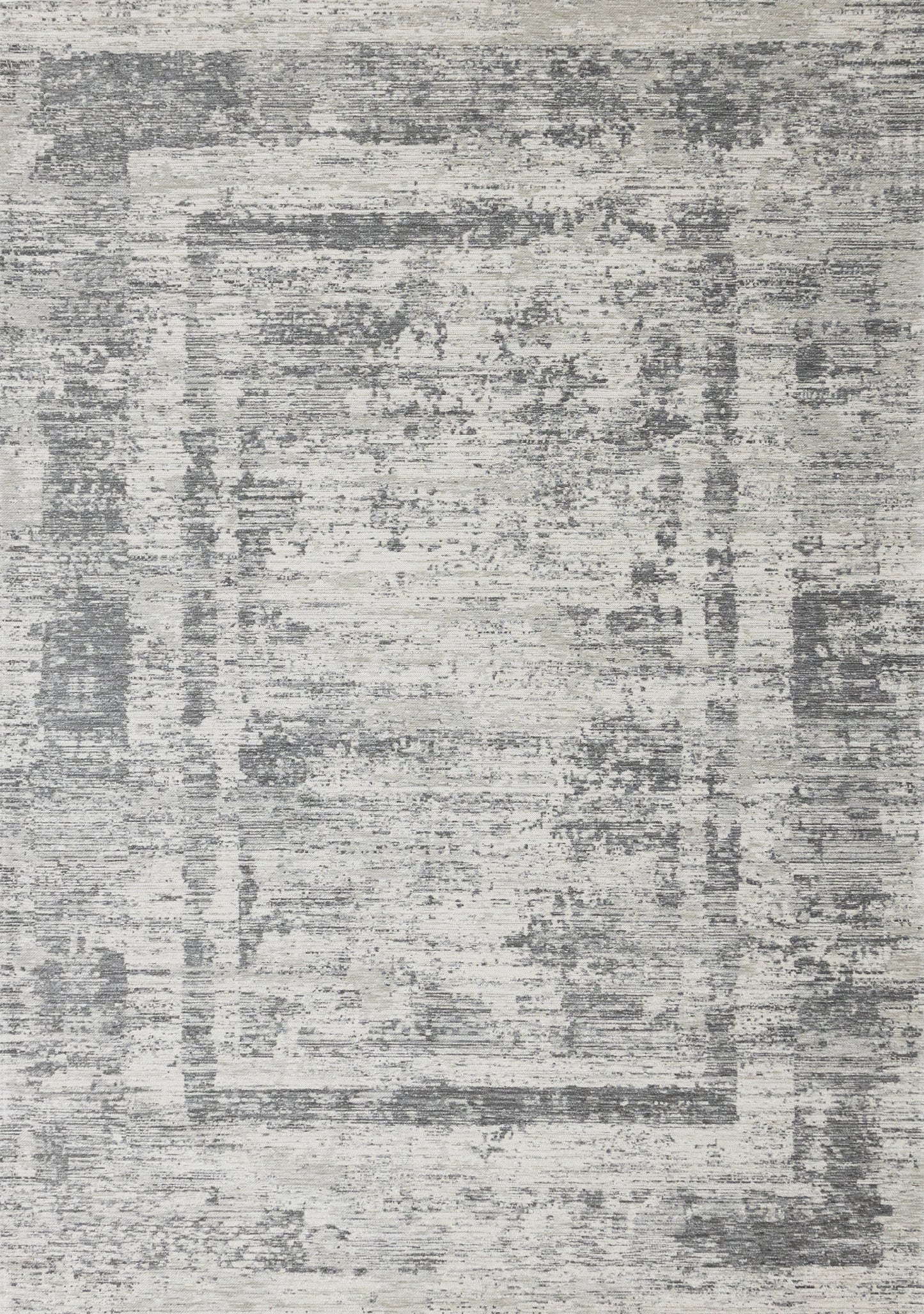 Alfombra moderna con borde gris
