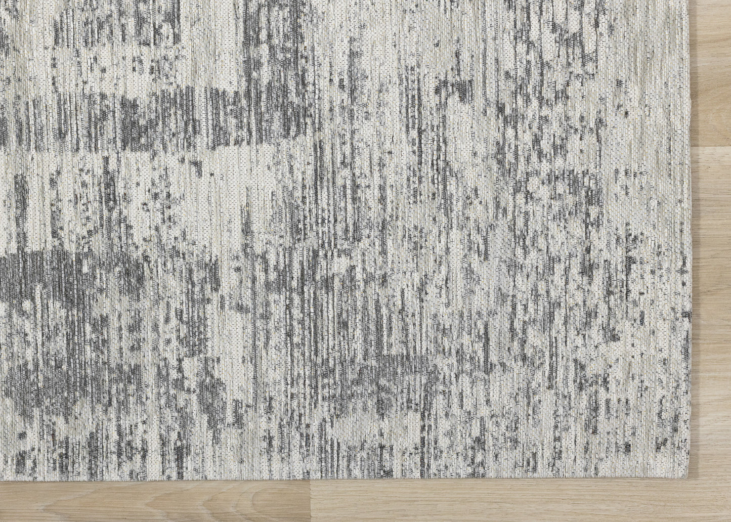 Alfombra moderna con borde gris