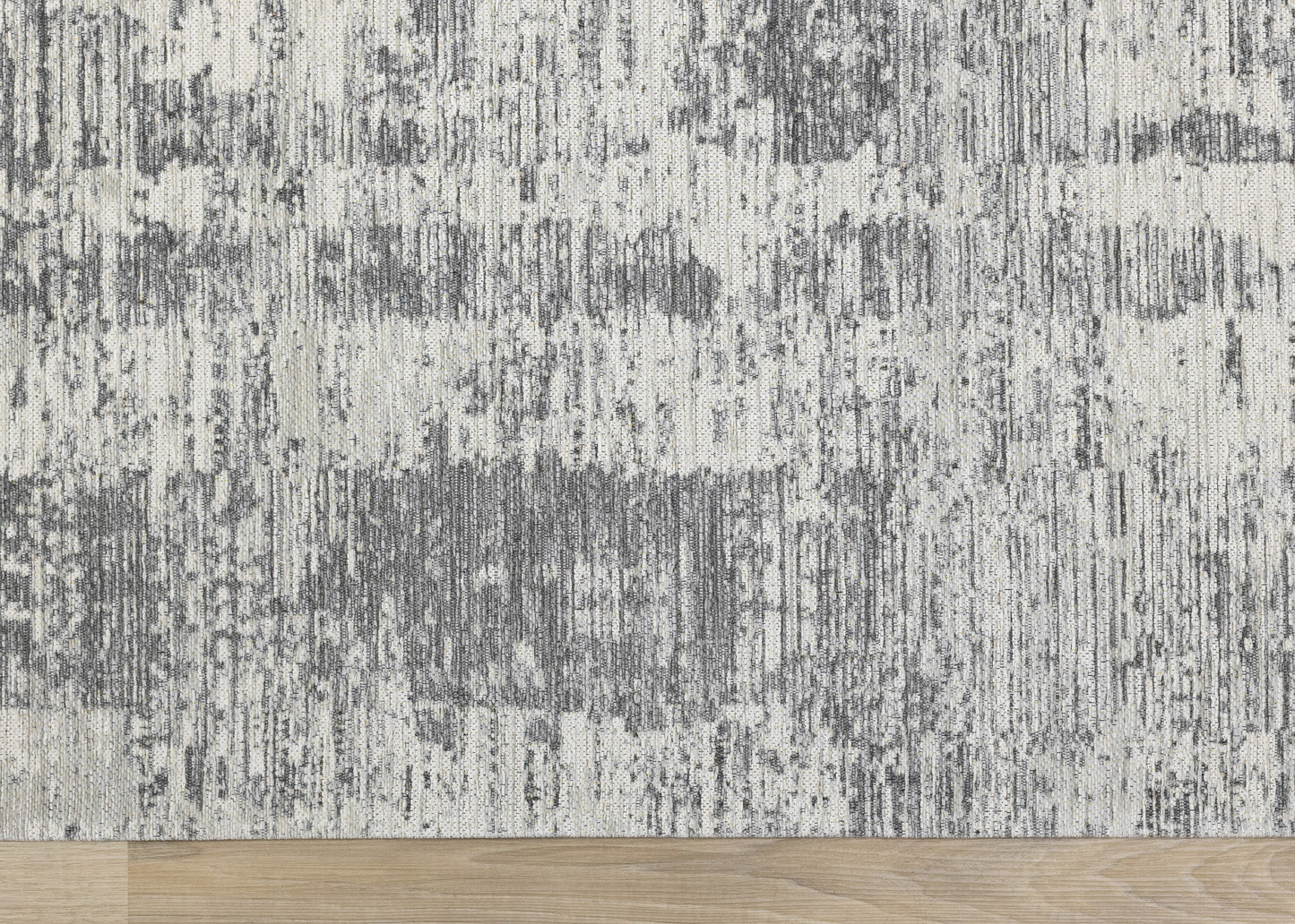 Alfombra moderna con borde gris
