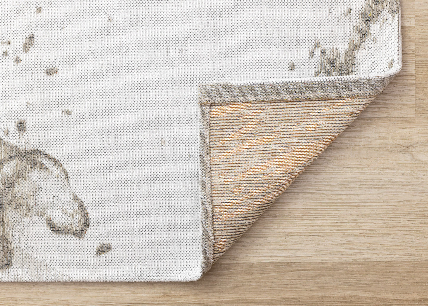 Contemporary Organic White Area Rug