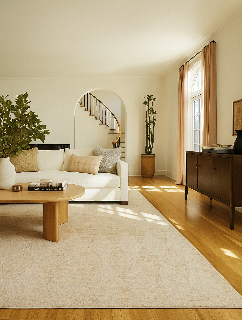 Astra Modern Abstract Cream Rug