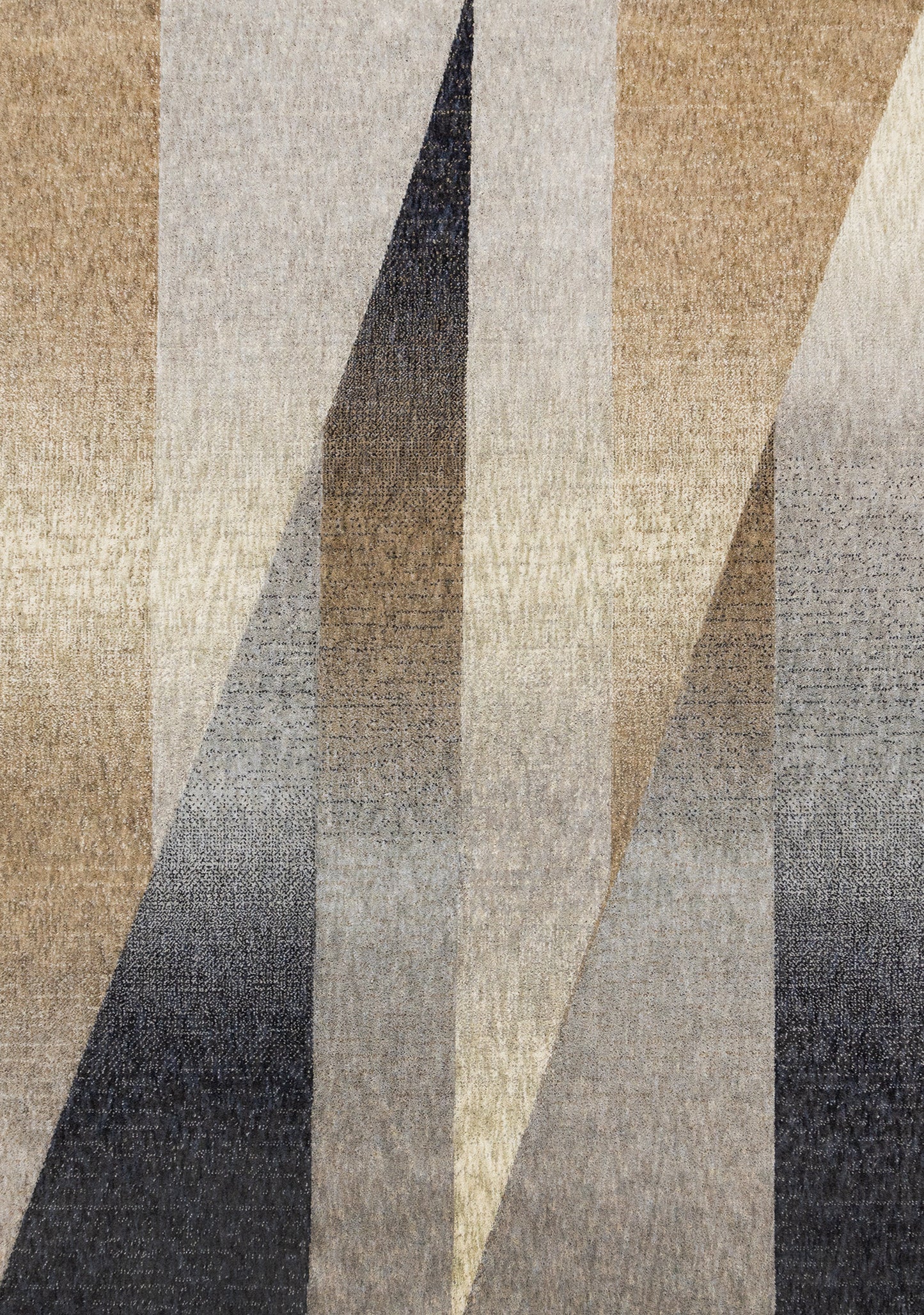 Alfombra geométrica contemporánea gris