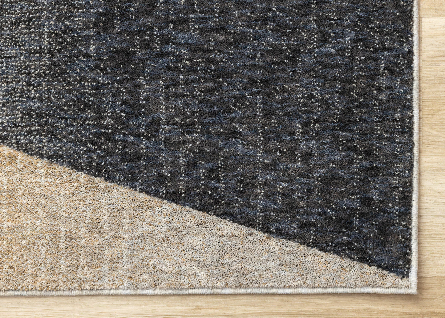 Alfombra geométrica contemporánea gris