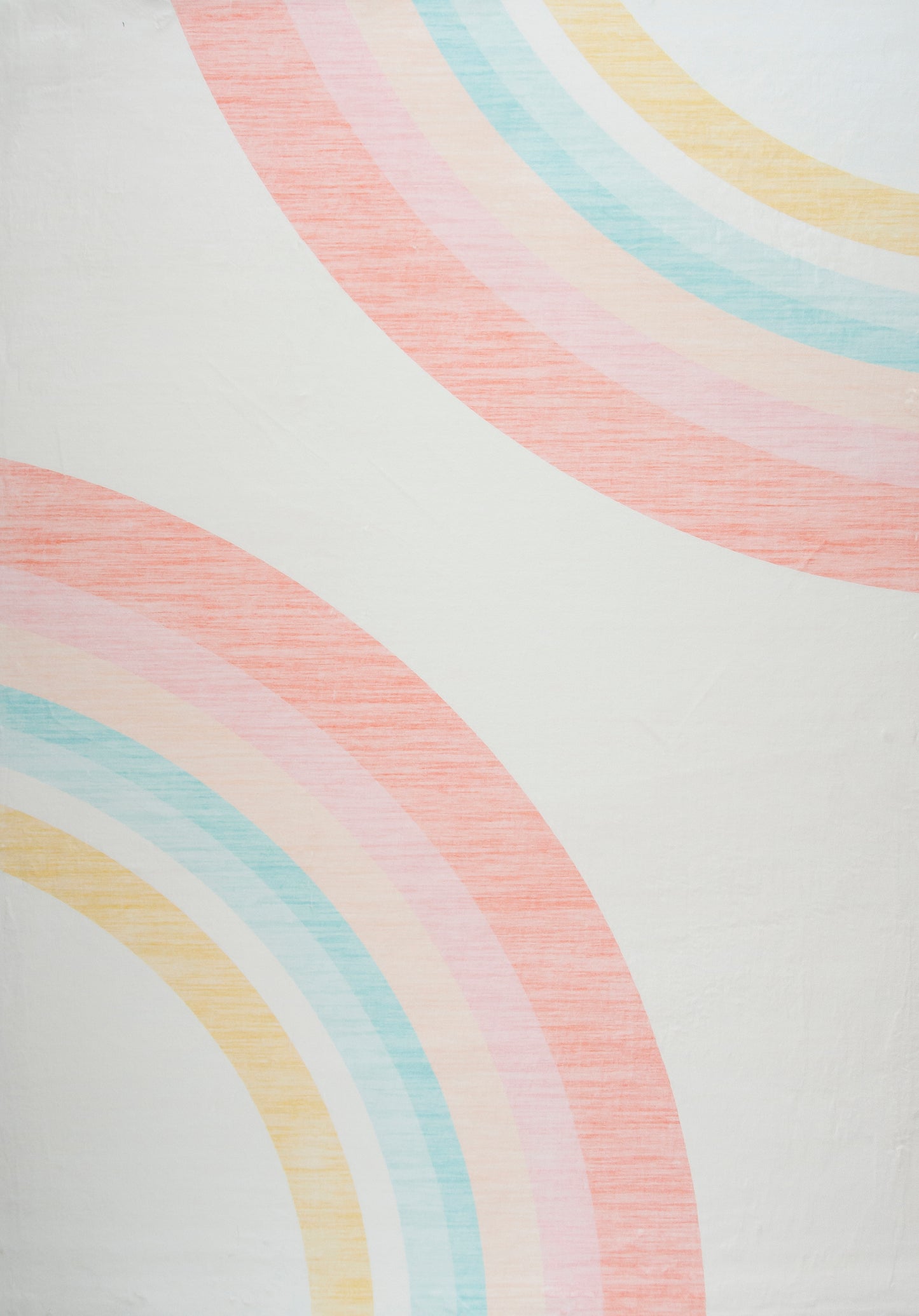 Soft Steps Playtime Rainbow Pink Rug