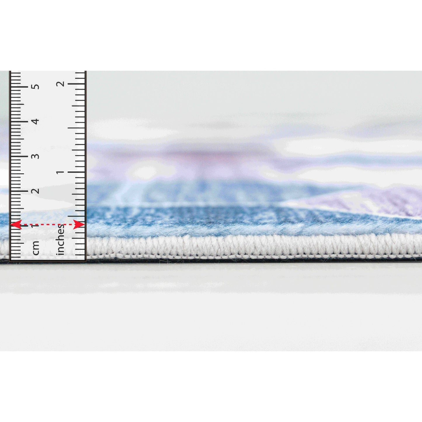 Tapis violet géométrique à carreaux Eclipse