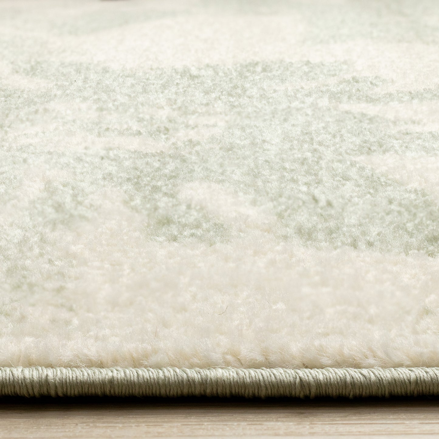 Contemporary Botanical Green Area Rug
