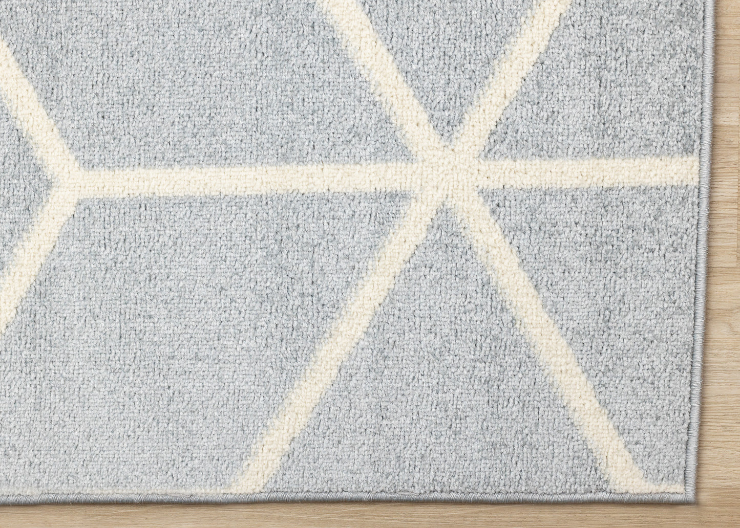 Contemporary Geometric Blue Area Rug