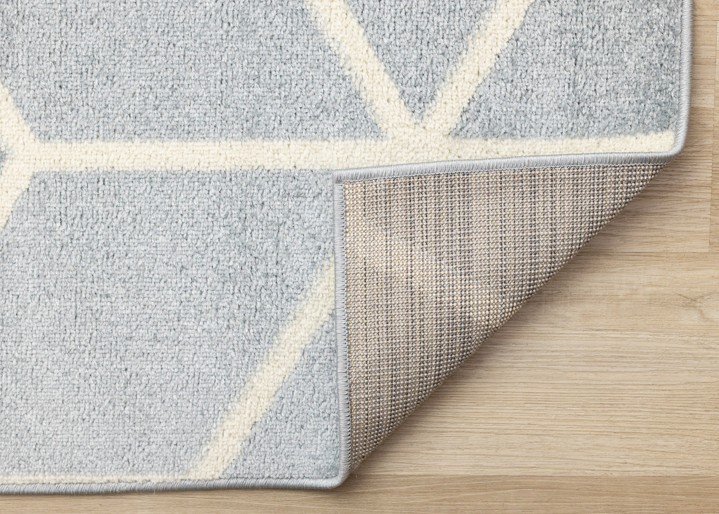 Contemporary Geometric Blue Area Rug