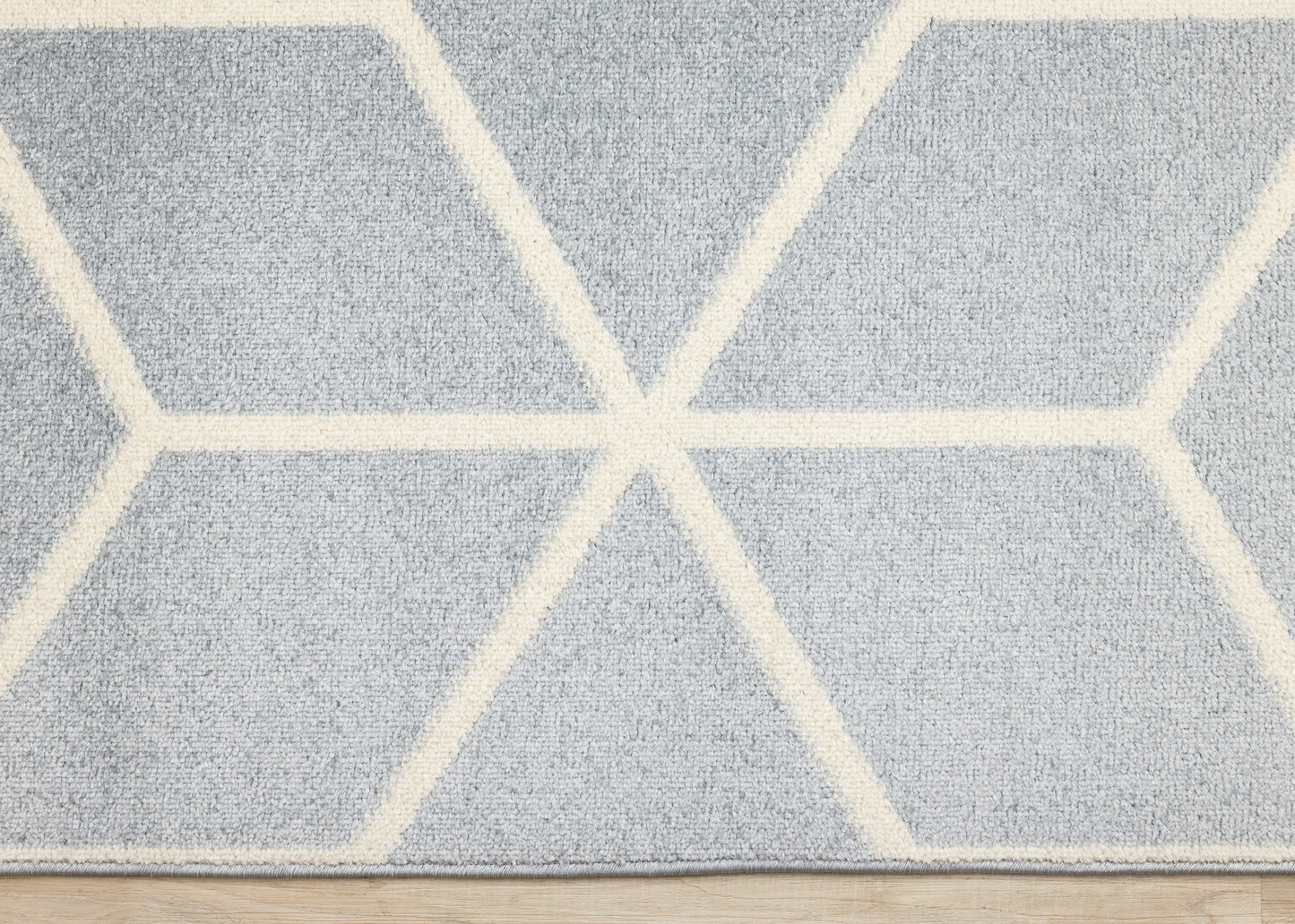 Contemporary Geometric Blue Area Rug