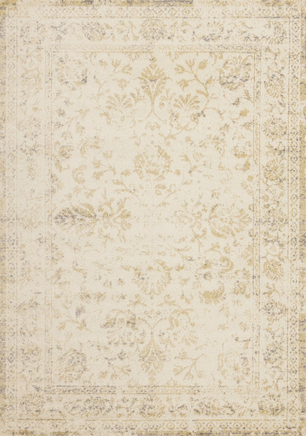Tapis classique traditionnel crème