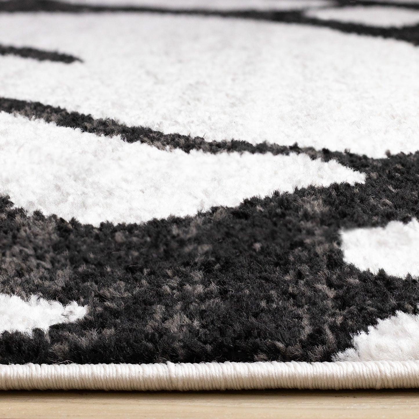 Contemporary Distressed Organic Grey Area Rug