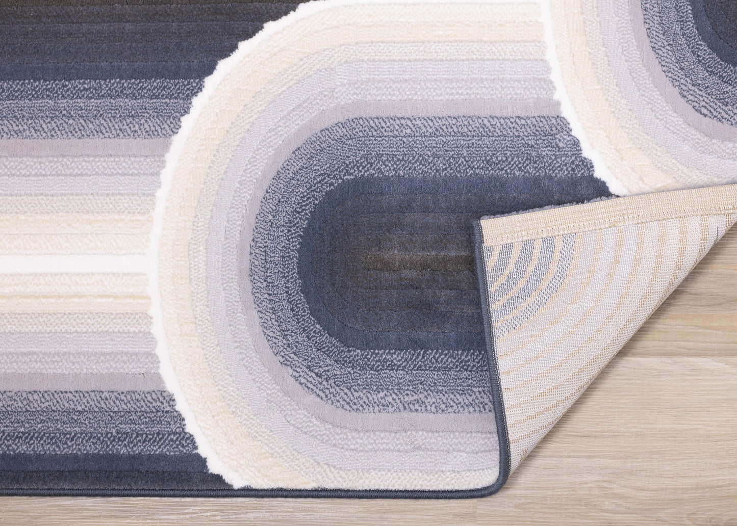 Deco Geometric Cream Area Rug
