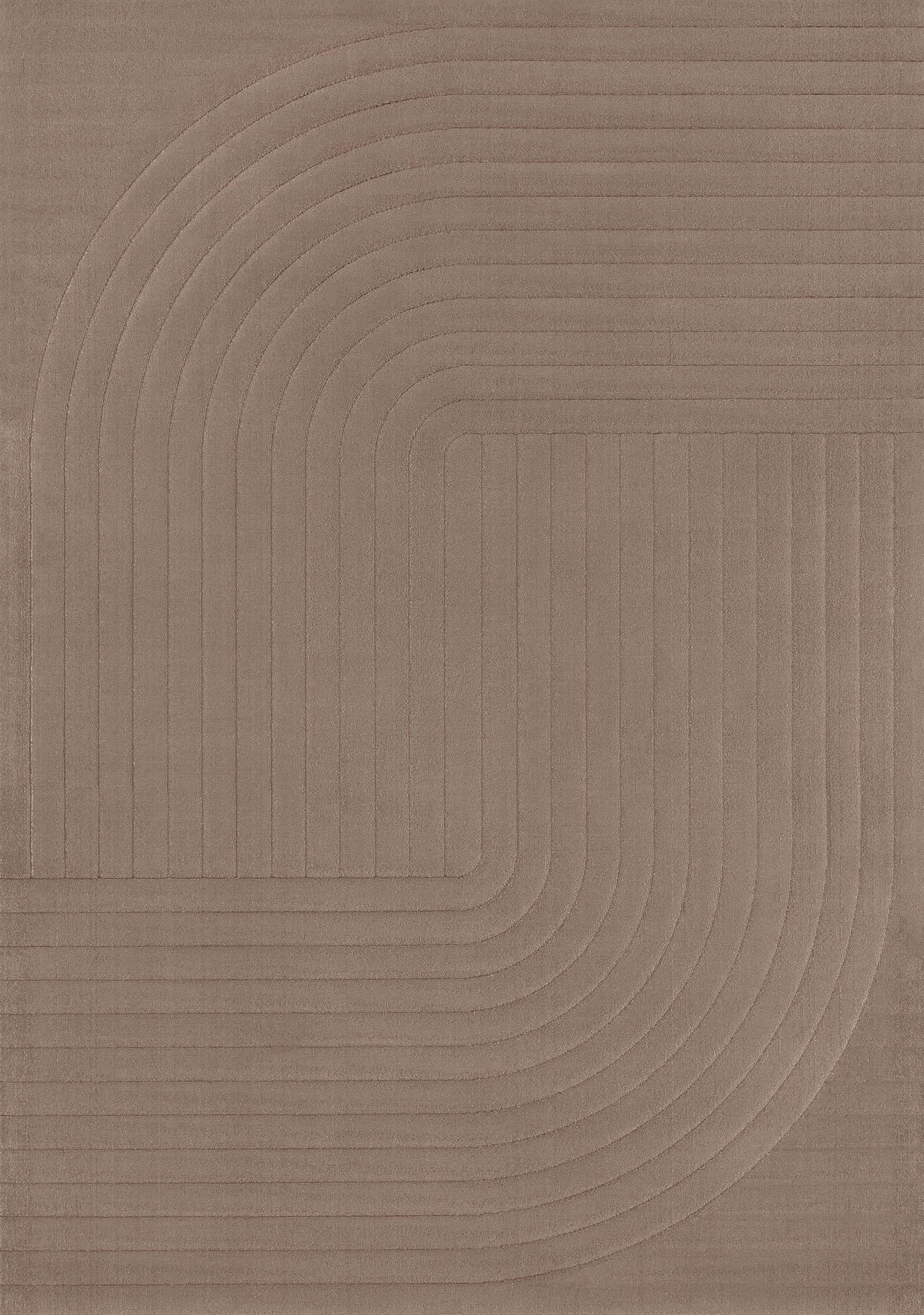 Deco Geometric Brown Area Rug