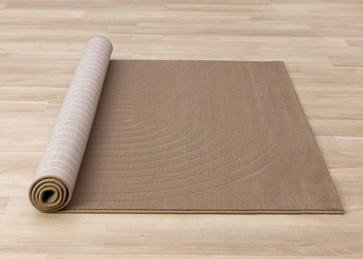 Deco Geometric Brown Area Rug