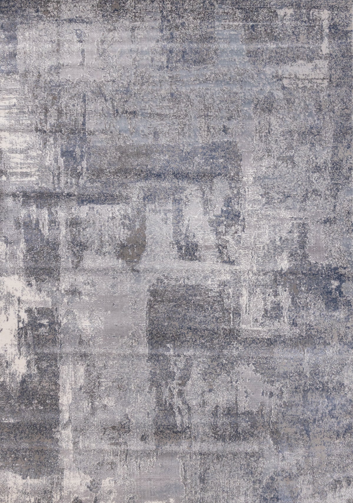 Tapis contemporain vieilli gris