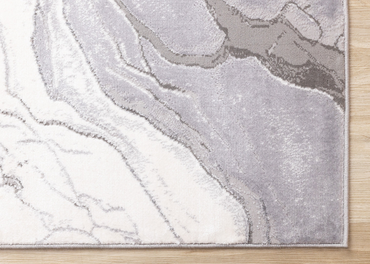 Contemporary Organic Grey Area Rug