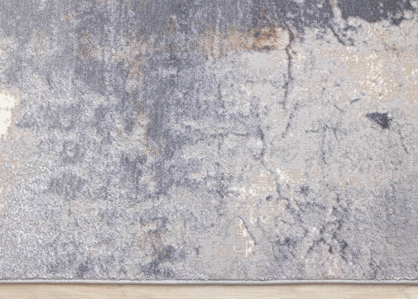 Contemporary Distressed Taupe Area Rug